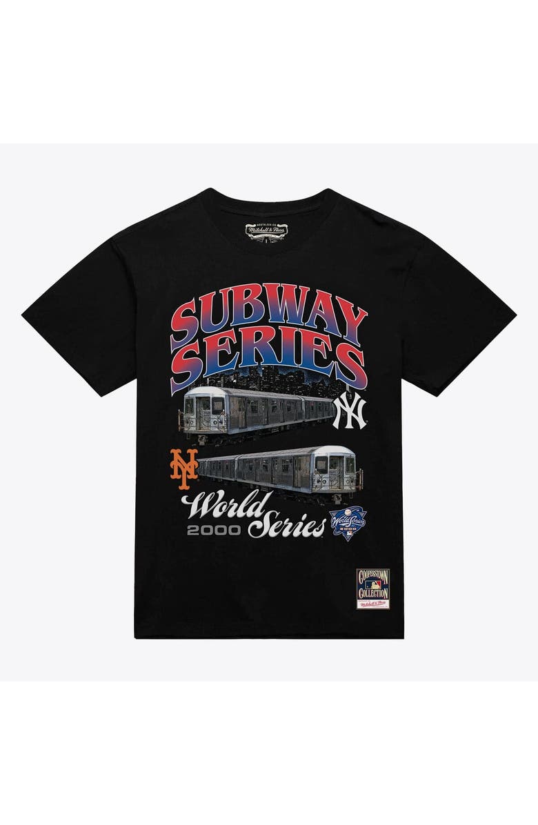 Mitchell & Ness Men's Mitchell & Ness  Black MLB Merchandise Subway Series Duel World Series T-Shirt, Main, color, Black