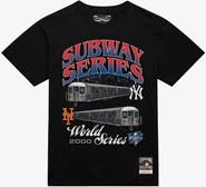 Mitchell & Ness Men's Mitchell & Ness Black MLB Merchandise Subway Series Duel World Series T-Shirt
