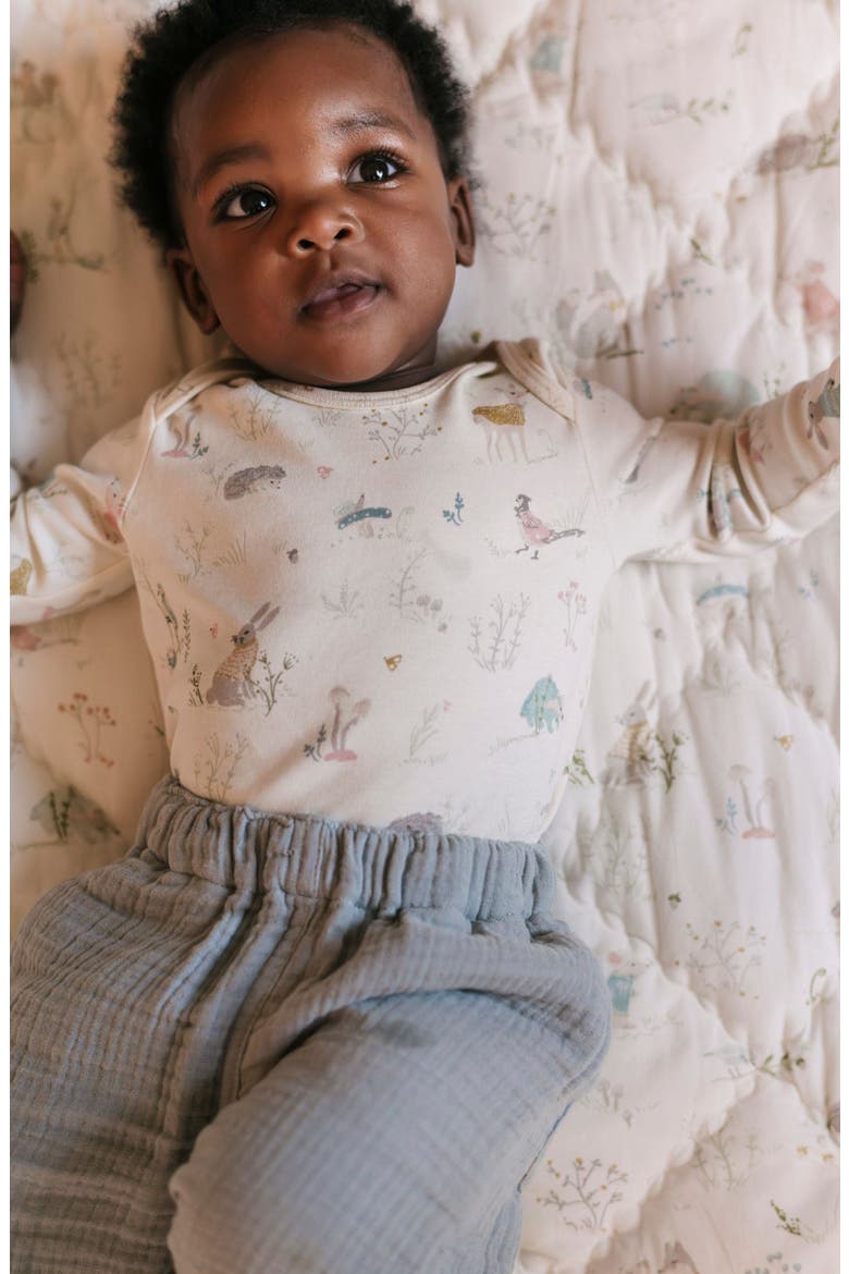 Forest Fable Organic Cotton Bodysuit, Alternate, color, FOREST FABLE