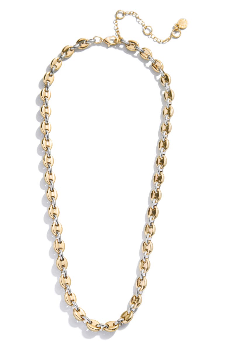 Thalia Two Tone Mariner Link Necklace, Main, color, TWO TONE