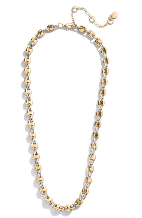Thalia Two Tone Mariner Link Necklace