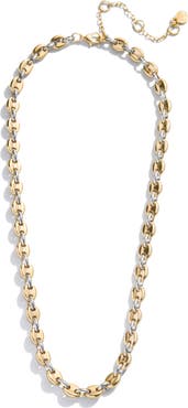 BaubleBar Thalia Two Tone Mariner Link Necklace