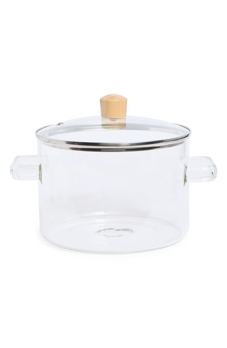 ENCHANTE Glass Pot with Lid, Main, color, 3.5