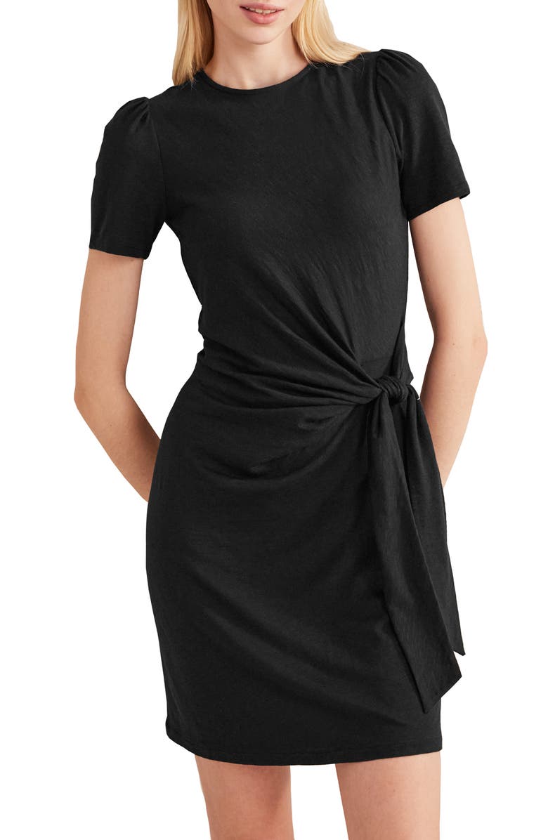 Boden Knotted Cotton Blend Jersey Dress, Main, color,