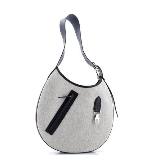 Pre-owned Hermes Hermes Arcon Bag Toile And Leather In Black