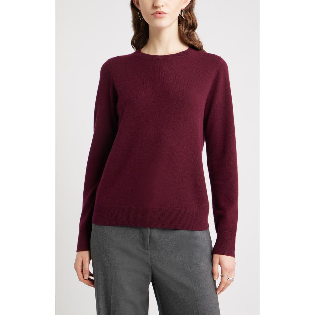 Nordstrom Cashmere Crewneck Sweater In Brown
