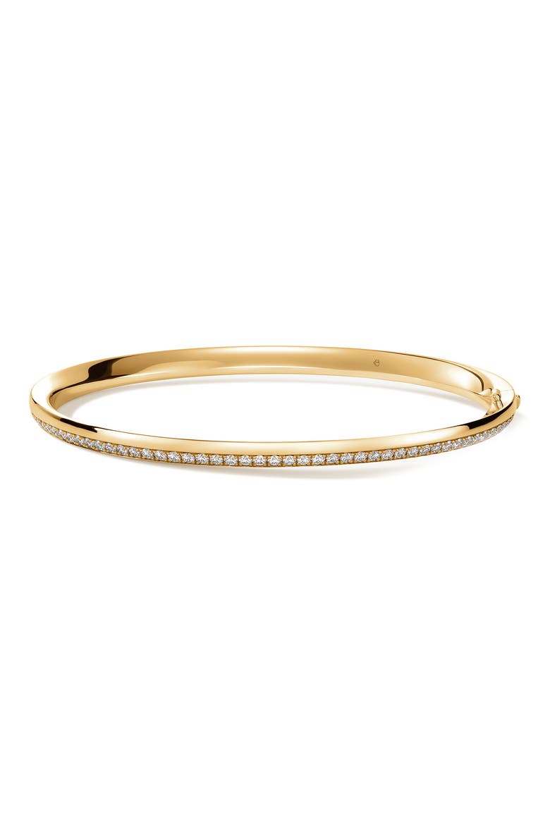 Barre Pavé Diamond Bangle, Main, color, YELLOW GOLD/ DIAMOND