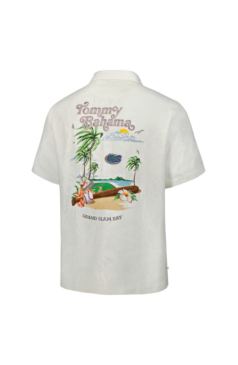 Tommy Bahama Men's Tommy Bahama White Florida Gators Grand Slam Bay Camp Button-Up Shirt, Alternate, color, White