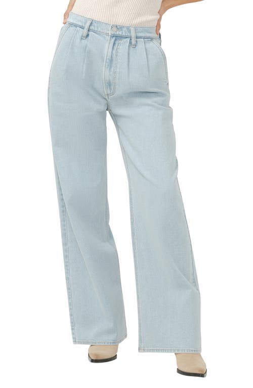 Shop Silver Jeans Co. Pleated High Waist Wide Leg Trouser Jeans