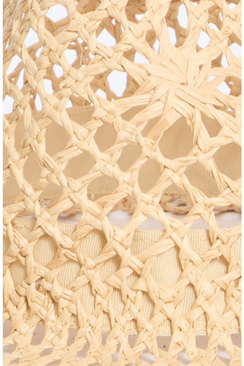Floral Crochet Cowboy Hat, Alternate, color, NATURAL