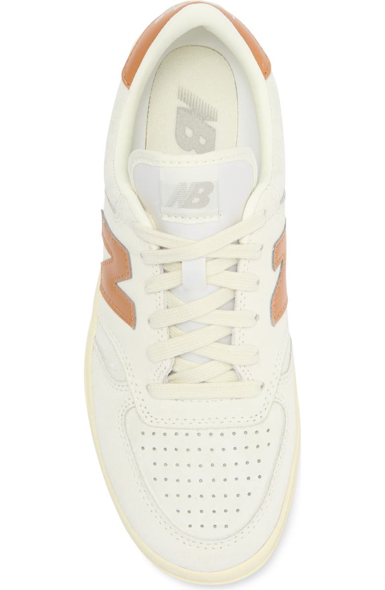 New Balance Gender Inclusive T500 Tennis Sneaker, Alternate, color, Tobacco/ Sea Salt