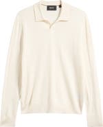 BOSS Umbarto Silk Long Sleeve Polo