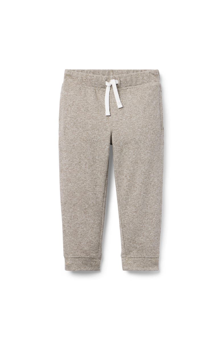 Janie and Jack The Herringbone Jogger, Main, color, Beige