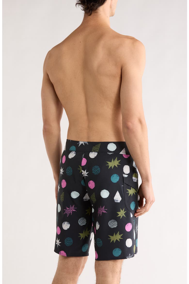 Manic Board Shorts, Alternate, color, BLACK