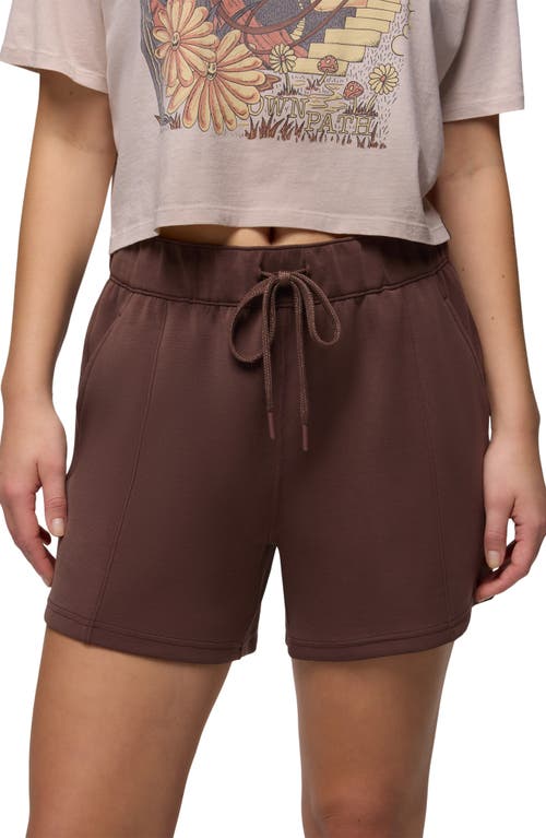 Prana Shea High Waist Drawstring Shorts In Mocha
