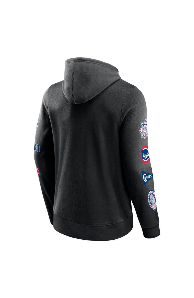 FANATICS Men's Fanatics Branded Black Chicago Cubs Wild Winner Pullover Hoodie, Alternate, color, 