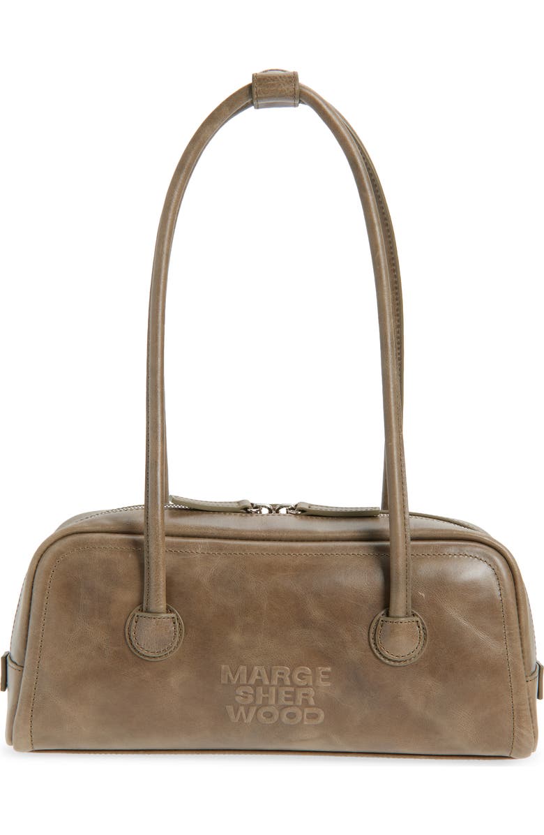 MARGESHERWOOD Soft Boston Leather Shoulder Bag, Main, color, Etoffe Pull-Up