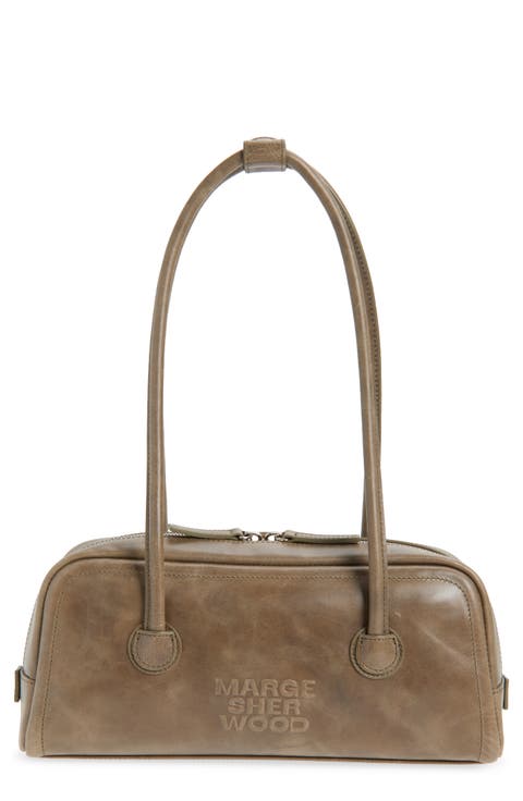 Soft Boston Leather Shoulder Bag