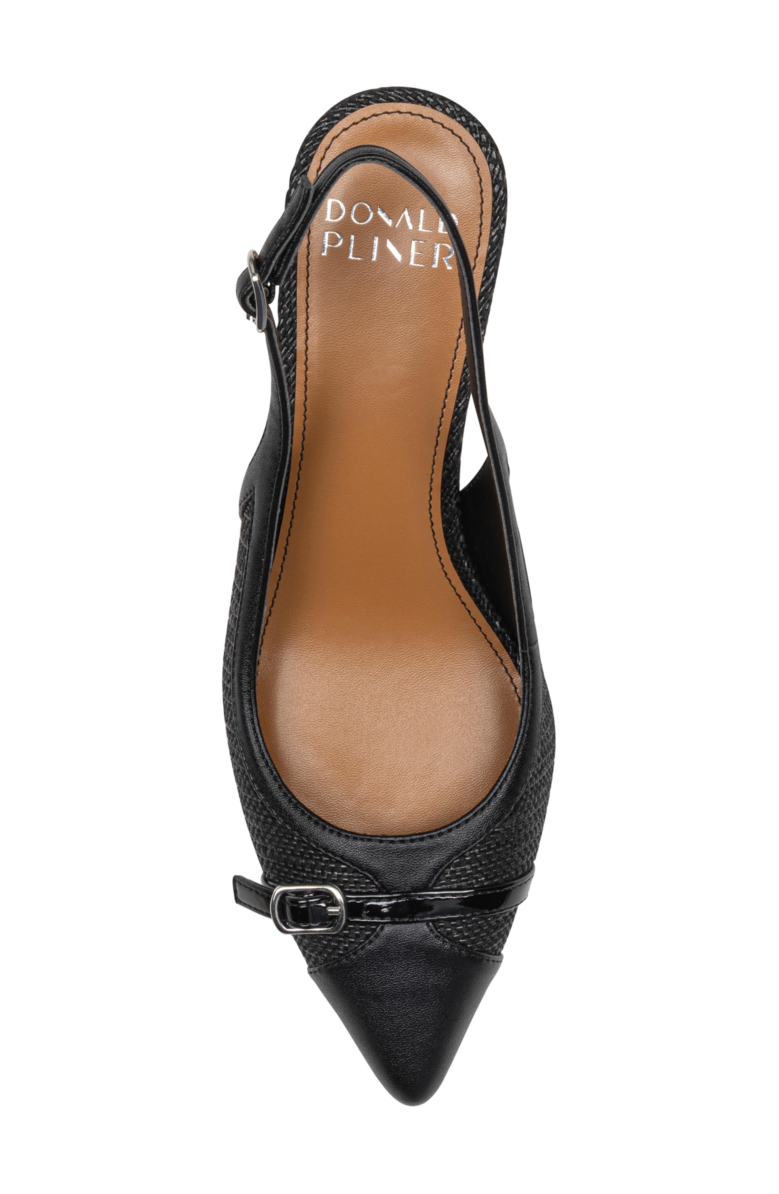 Donald Pliner Carwyn Kitten Heel Slingback Pump, Alternate, color, Black