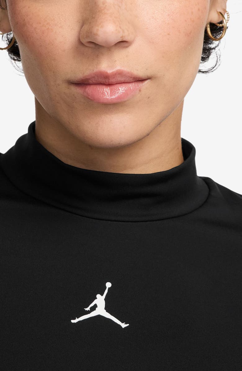 Jordan Mock Neck Crop Top, Alternate, color, 