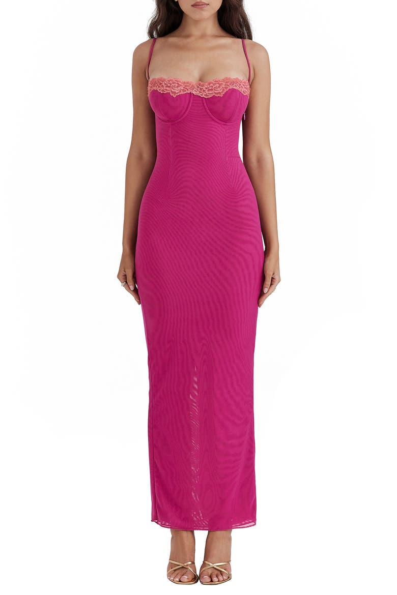Aiza Underwire Cocktail Dress, Main, color, VERY BERRY