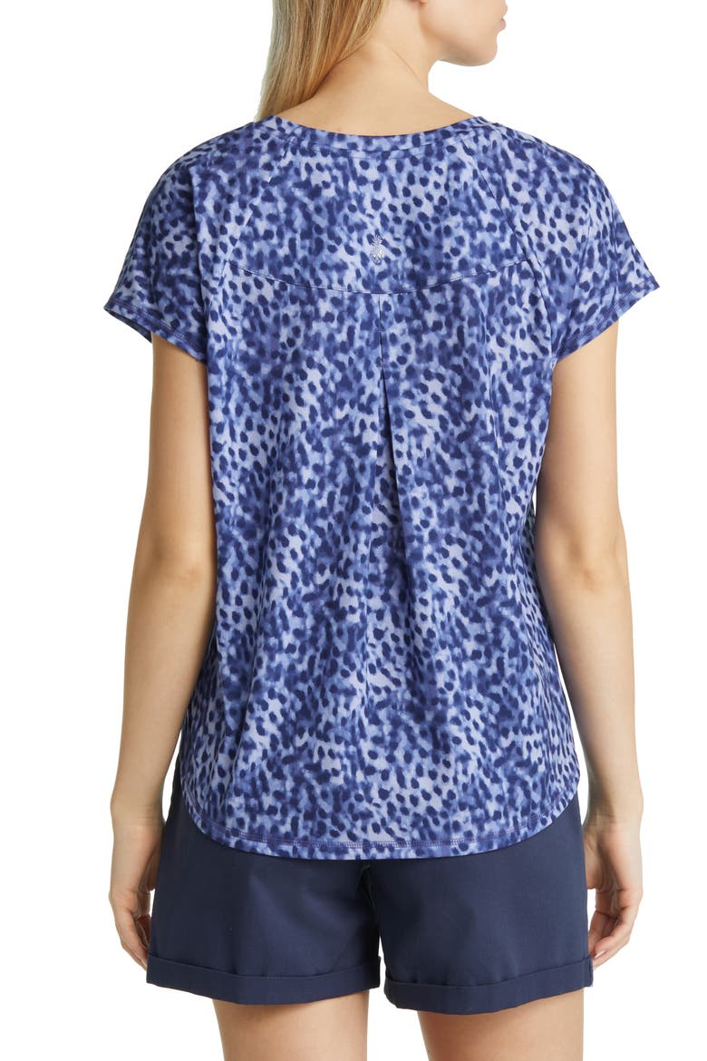 Amalie Lagoon Leopard Print T-Shirt, Alternate, color, SANIBEL BL