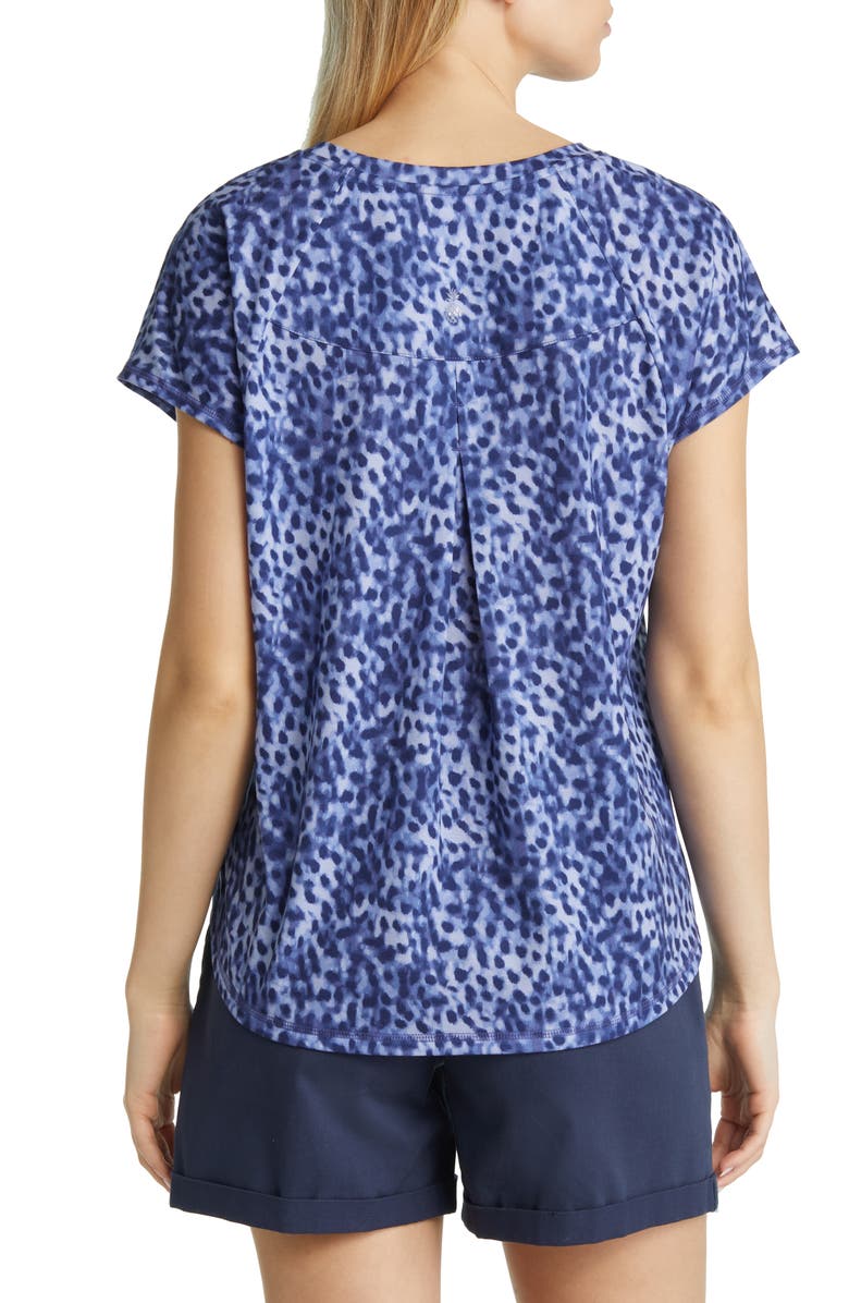 Tommy Bahama Amalie Lagoon Leopard Print T-Shirt, Alternate, color, 