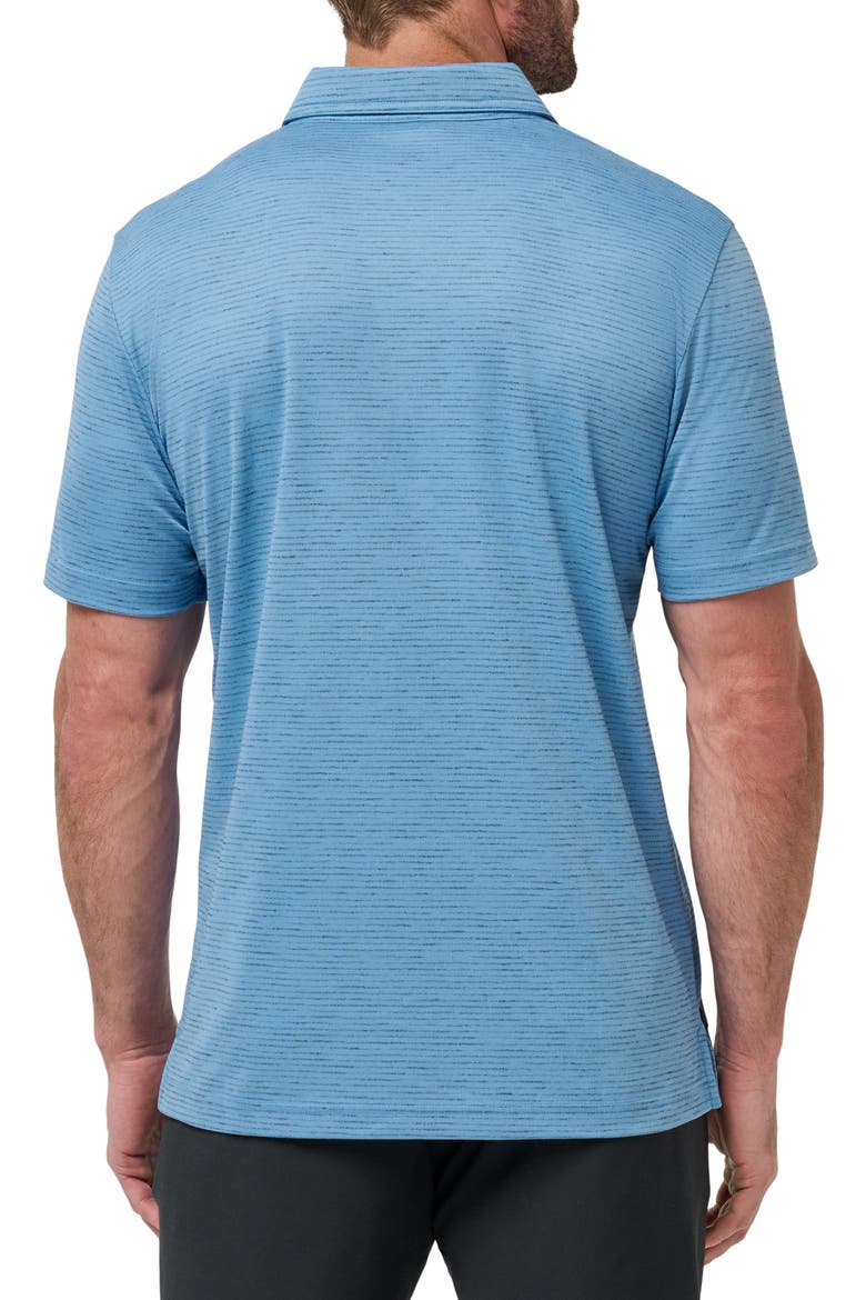 Base Jump Stripe Cotton Blend Polo, Alternate, color, PACIFIC COAST