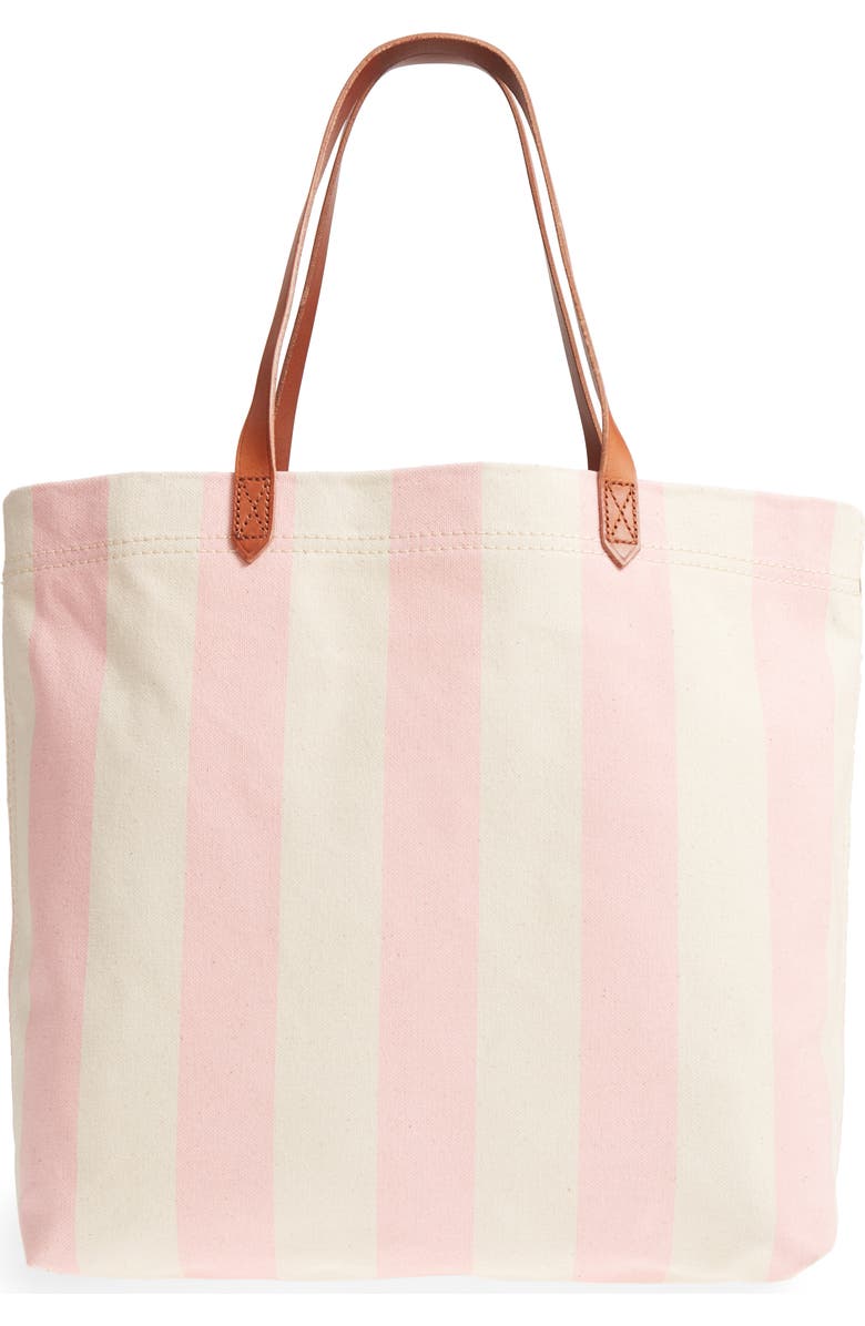 Madewell Stripe Canvas Tote, Main, color,
