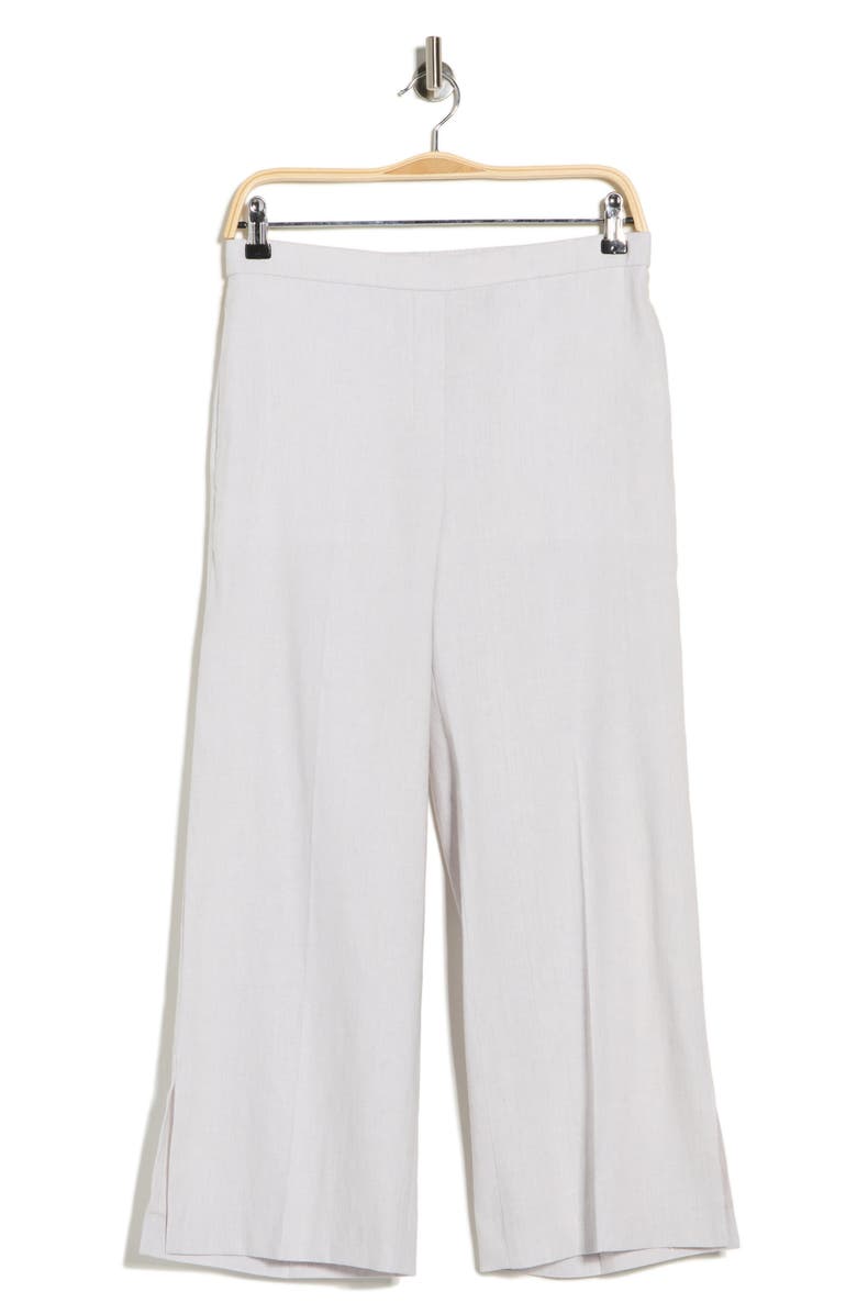 Theory Sharkskin Pull-On Wide Leg Pants, Main, color, Pearl