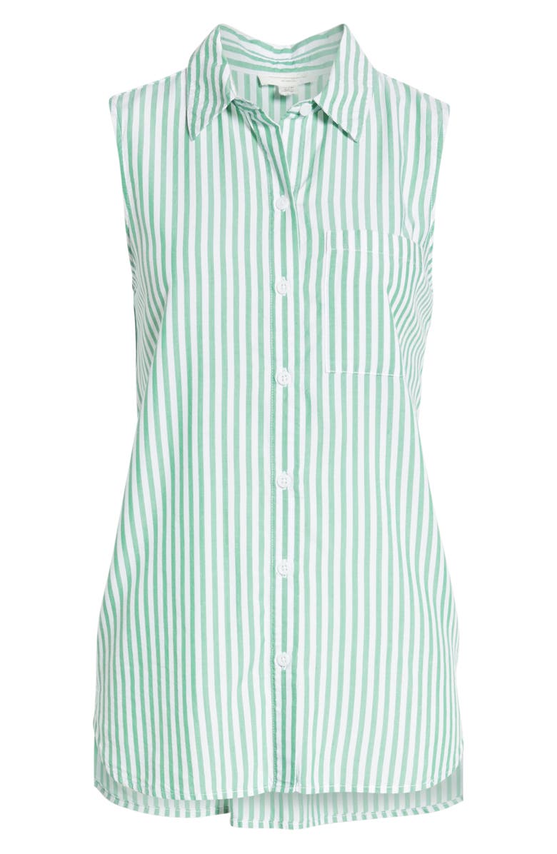 beachlunchlounge Ana Sleeveless Stripe Shirt, Alternate, color, 