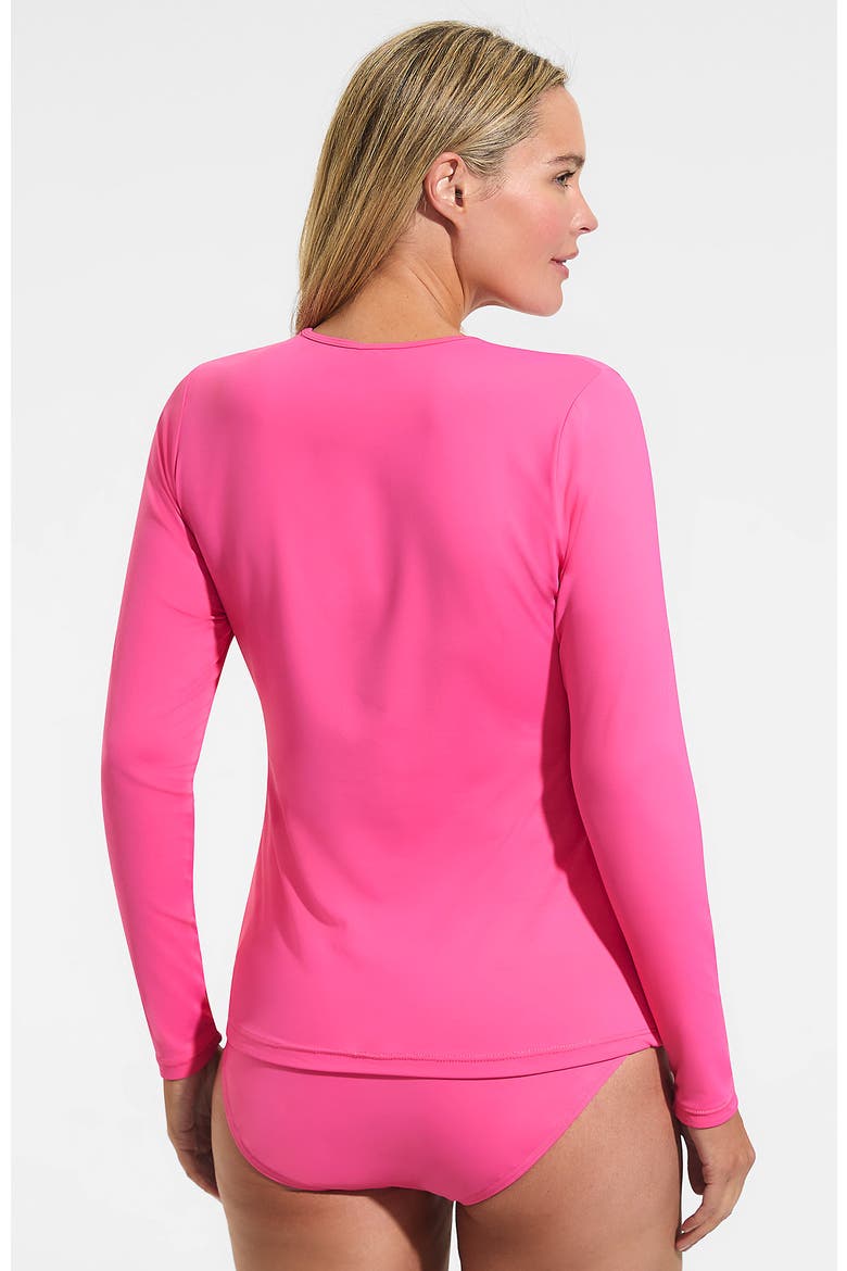 Long Sleeve Relaxed UPF 50 Rash Guard, Alternate, color, Pink Azalea