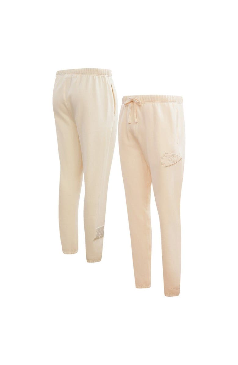 PRO STANDARD Men's Pro Standard Cream Kansas City Chiefs Neutral Fleece Sweatpants, Main, color, Cream