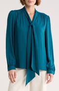 Gemma + Jane Tie Neck Georgette Top