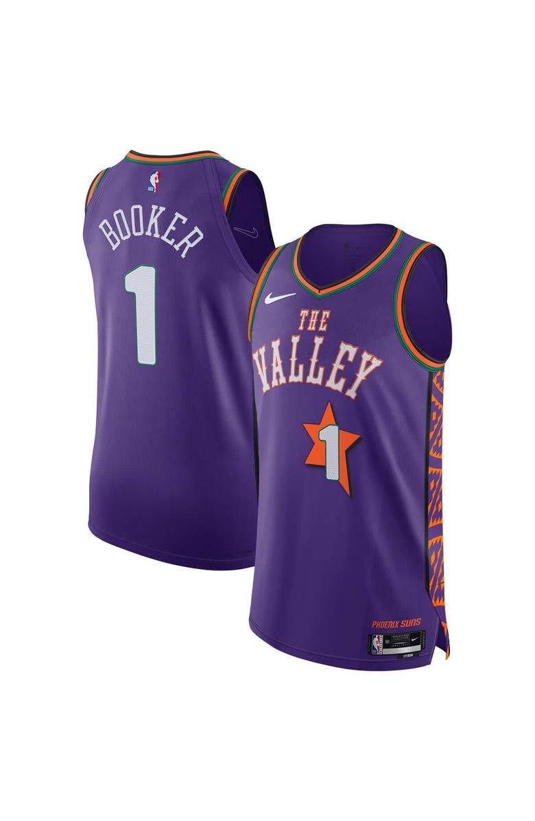 Nike Men's Nike Devin Booker Purple Phoenix Suns 2024/25 Authentic Player Jersey - City Edition, Main, color, 