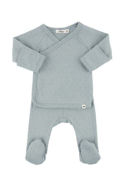 Twinkle Pointelle Wrap Top Set (Baby)