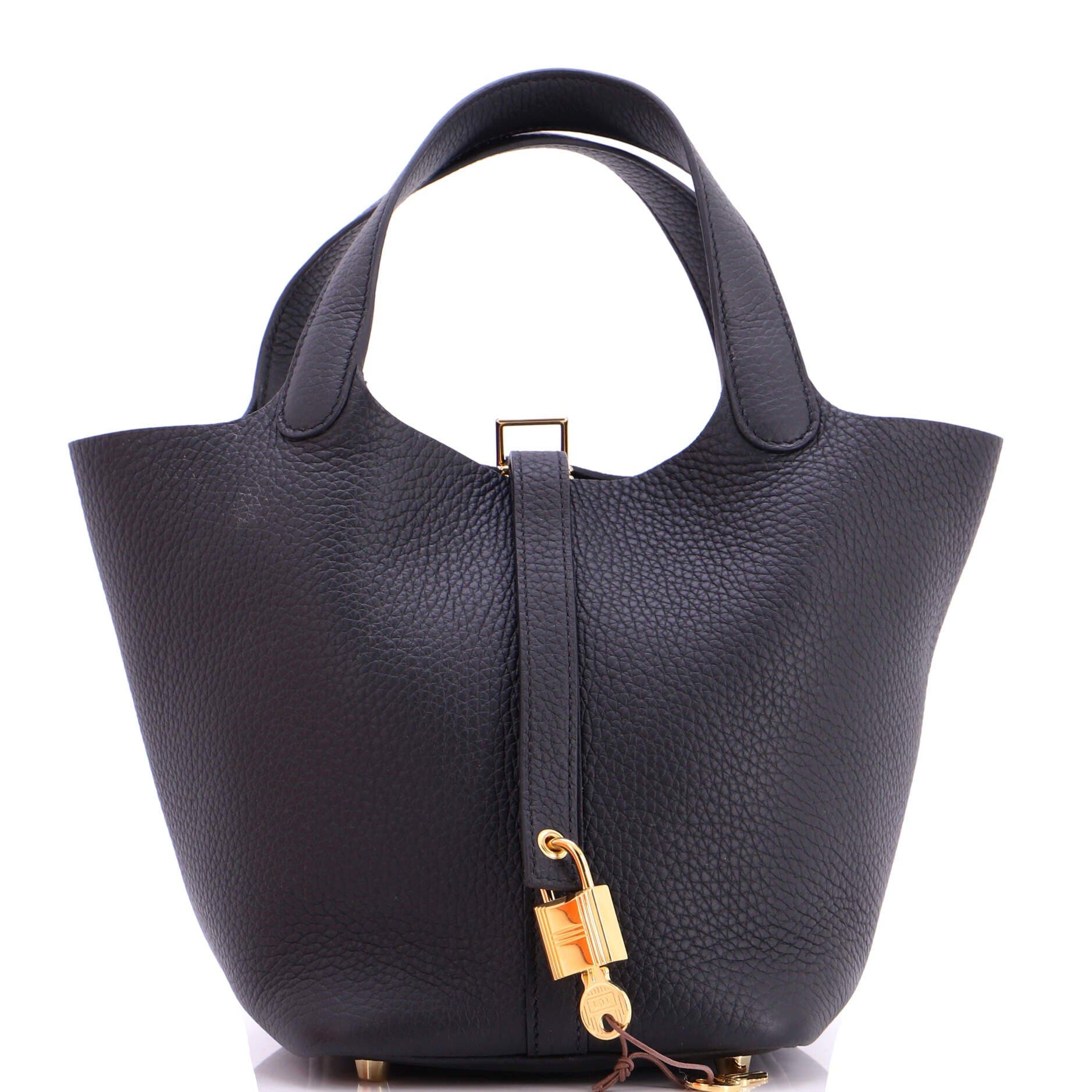 Pre-Owned Hermes Picotin Lock Bag Clemence PM, Main, color, 