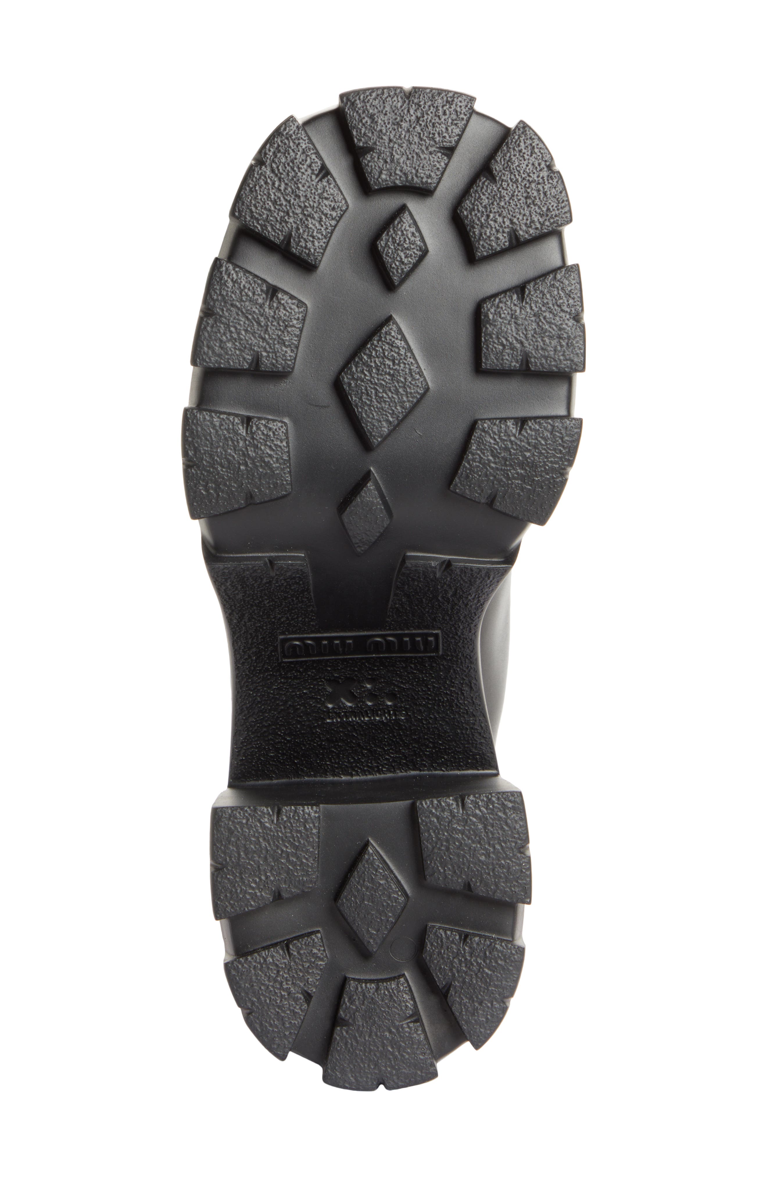 Miu Miu Lug Sole Combat Boot, Alternate, color, 