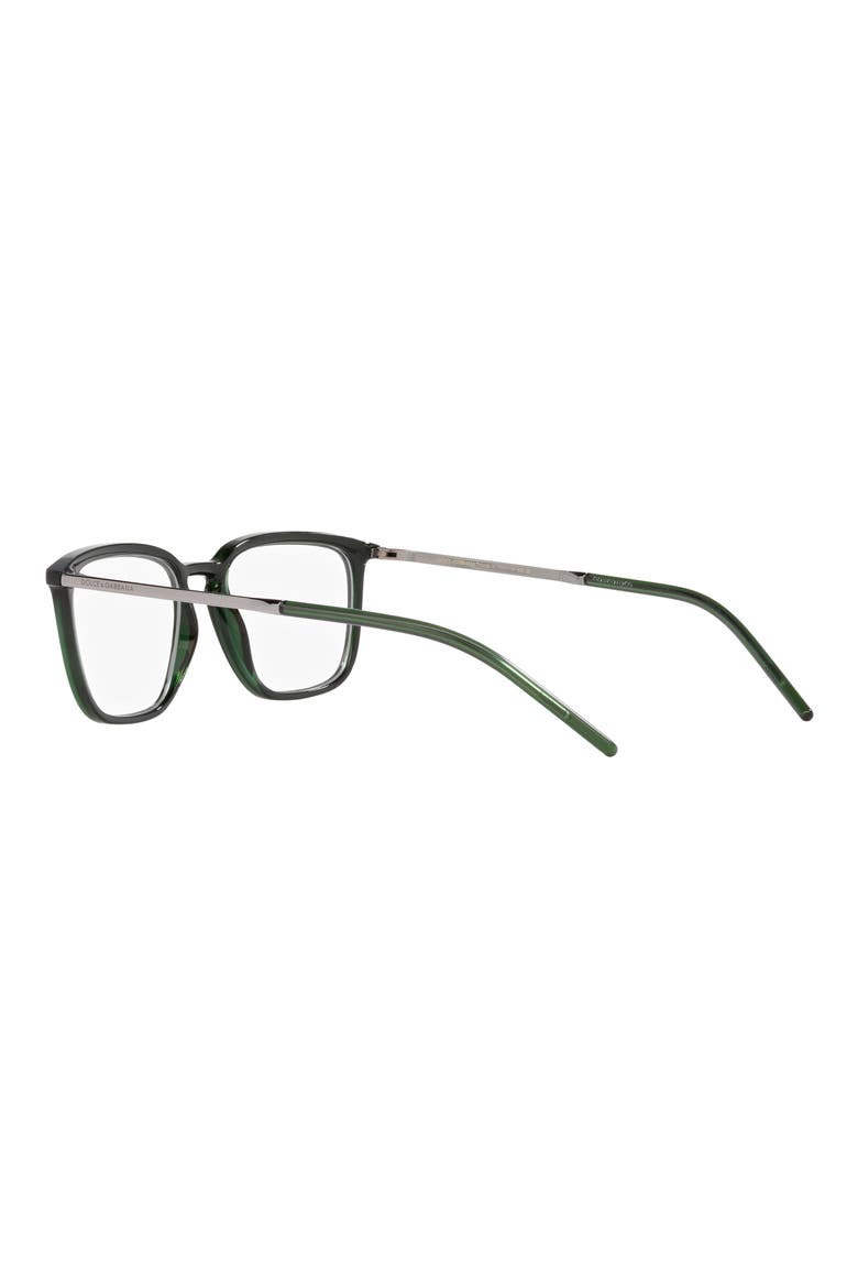 54mm Square Optical Glasses, Alternate, color, TRNPRT GRN