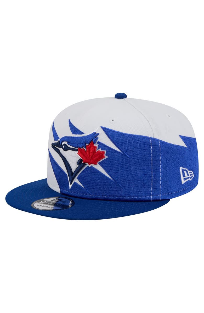 New Era Men's New Era Royal/White Toronto Blue Jays Jagged 9FIFTY Snapback Hat, Main, color, 