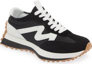 【Steve Madden】CAMPO スニーカー ブラックホワイト 日本未入荷 CAMPO Black/White Lace-Up Women's Sneaker – Steve Madden