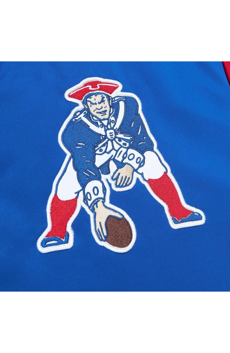 Mitchell & Ness Men's Mitchell & Ness  Royal New England Patriots Big & Tall Satin Full-Snap Jacket, Alternate, color, Royal