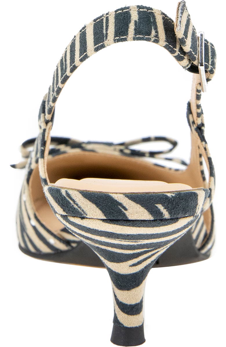 Reaction Kenneth Cole Manchester Slingback Kitten Heel Pump, Alternate, color, Zebra Micro