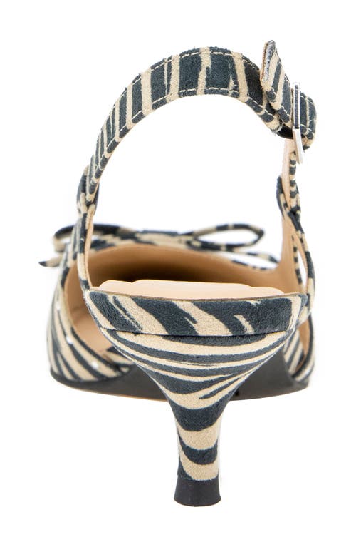 Reaction Kenneth Cole Manchester Slingback Kitten Heel Pump In Animal Print