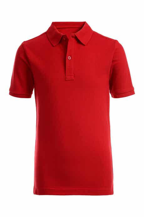 Nautica Kids' Solid Cotton Piqué Knit Polo