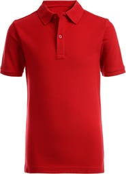 Nautica Kids' Solid Cotton Piqué Knit Polo
