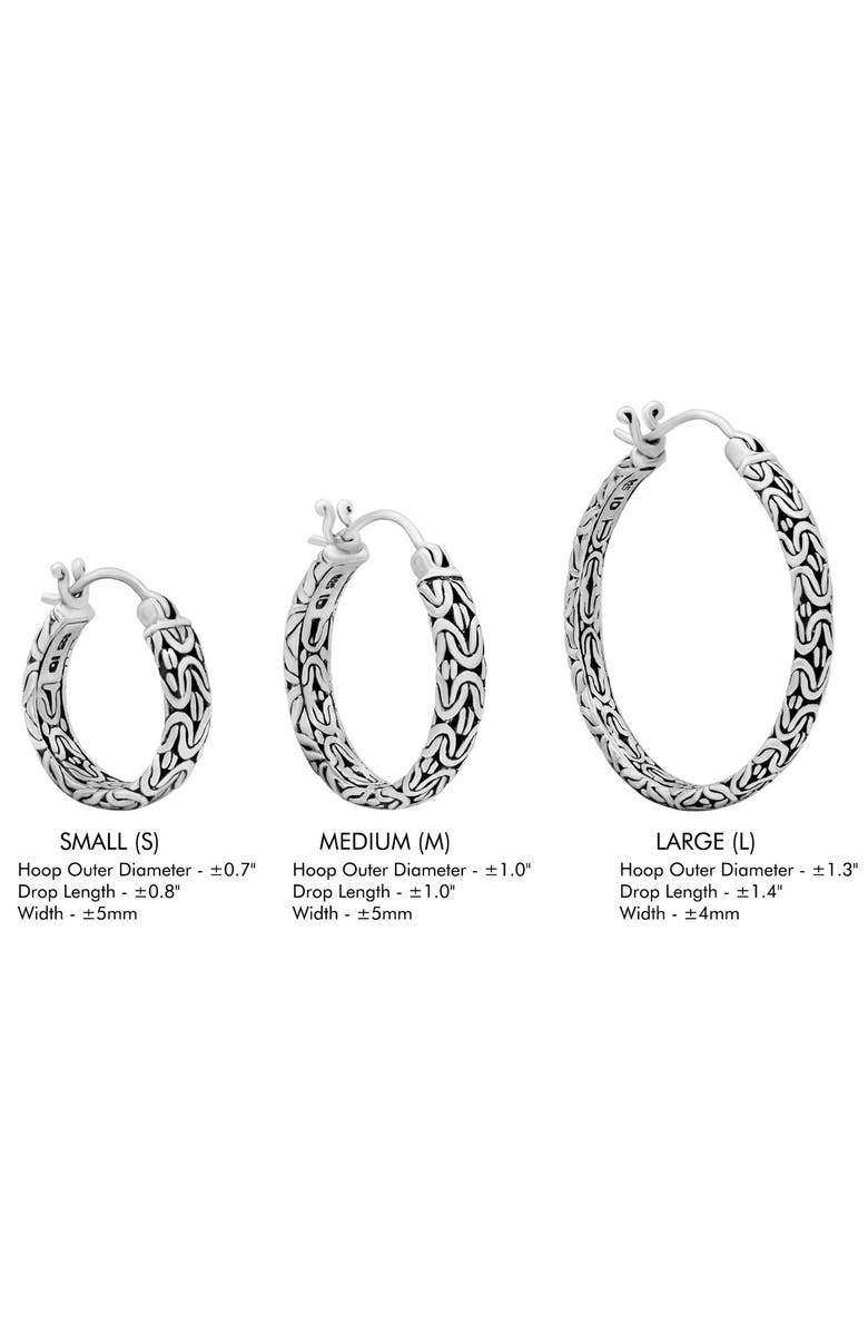 DEVATA Bali Filigree Large Hoop Earrings, Alternate, color, 