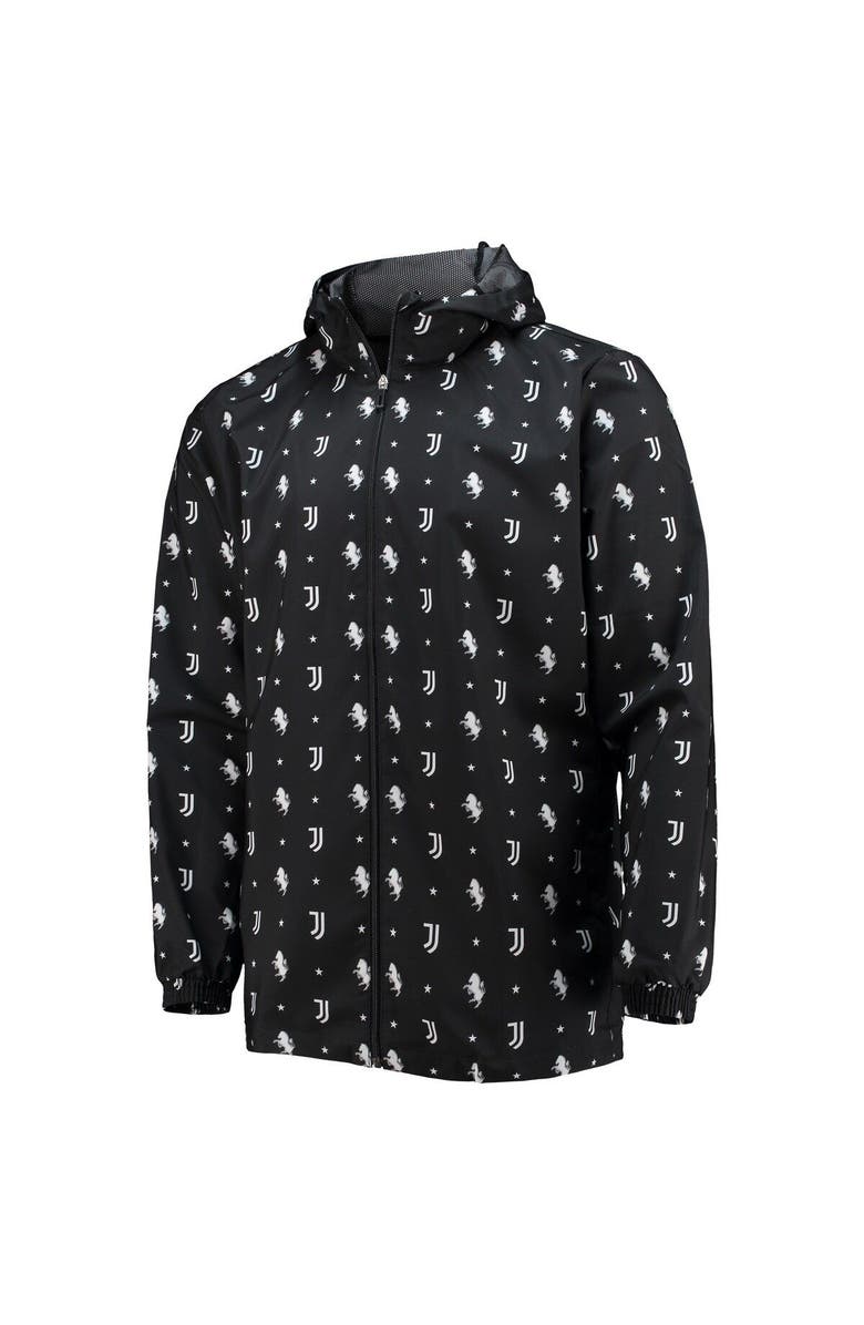adidas Men's adidas Black Juventus AEROREADY Full-Zip Hoodie Windbreaker Jacket, Alternate, color, 