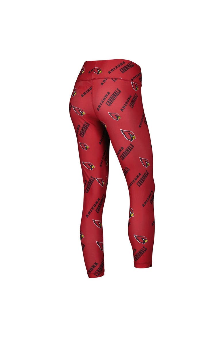 Women's Concepts Sport Cardinal Arizona Cardinals Breakthrough Allover Print Lounge Leggings, Alternate, color, Cardinal