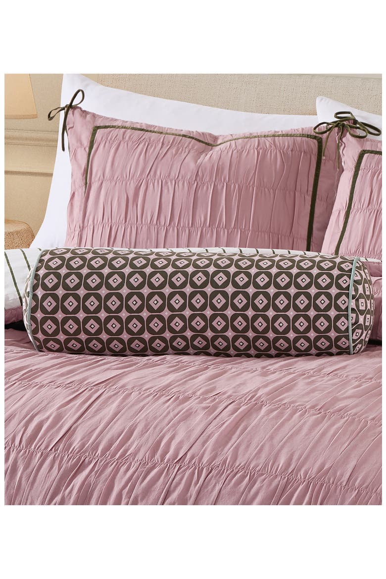 Retro Bolster Pillow, Alternate, color, MAUVE